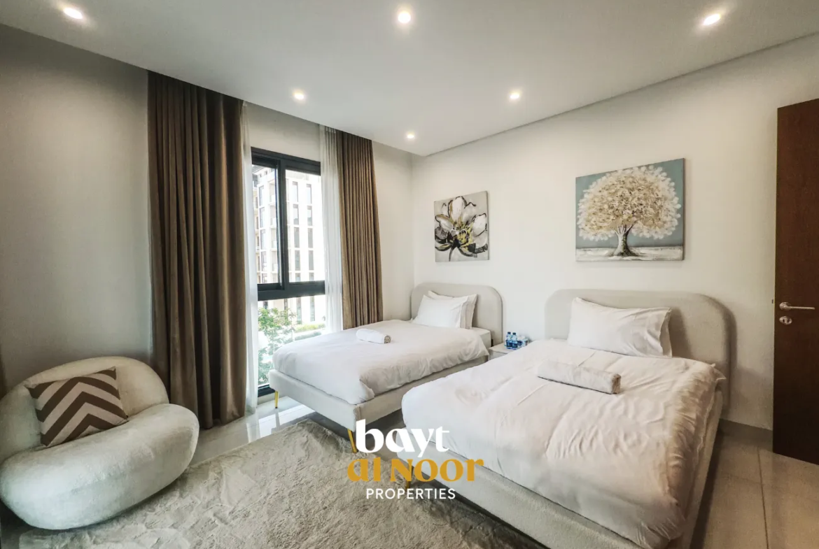 For Rent: Fully Furnished 2-Bedroom Flat in Al Mouj Lagoon Residences | REF HO3053