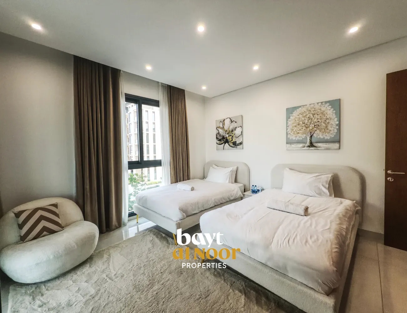 For Rent: Fully Furnished 2-Bedroom Flat in Al Mouj Lagoon Residences | REF HO3053
