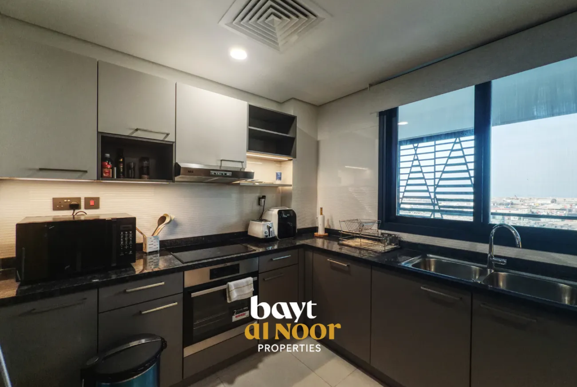 For Rent: Fully Furnished 2-Bedroom Flat in Al Mouj Lagoon Residences | REF HO3053