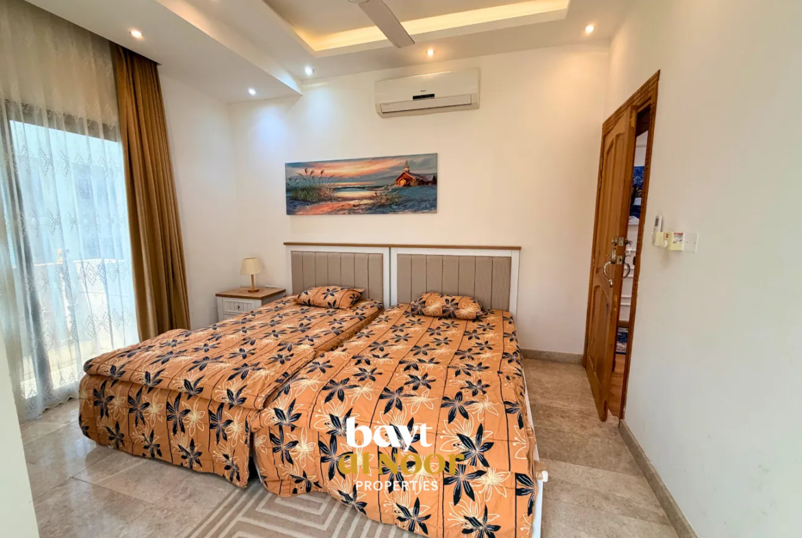 For Rent: Fully Furnished 3-Bedroom Flat in Qurum (AL Hamra Classic Home) | REF HO3036