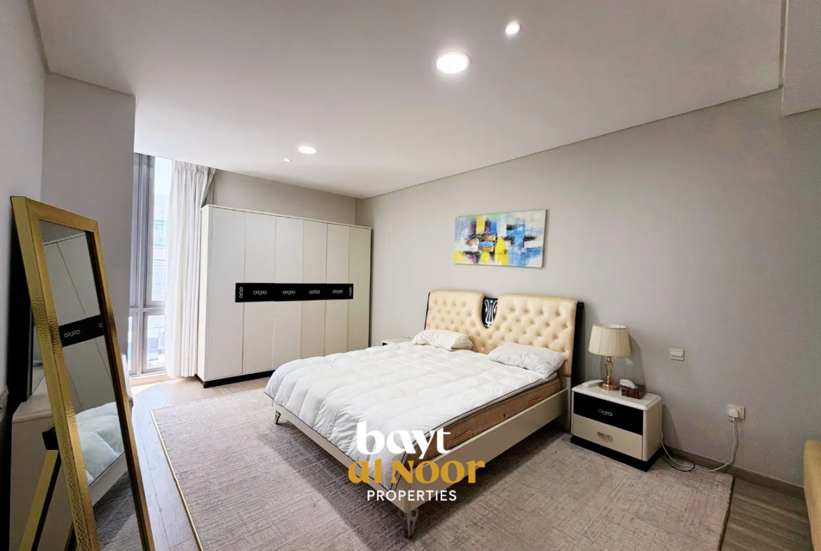 For Rent: Furnished 2-Bedroom Flat on 4th Floor in Al Khuwair South (Grand Mall) | REF HO3059