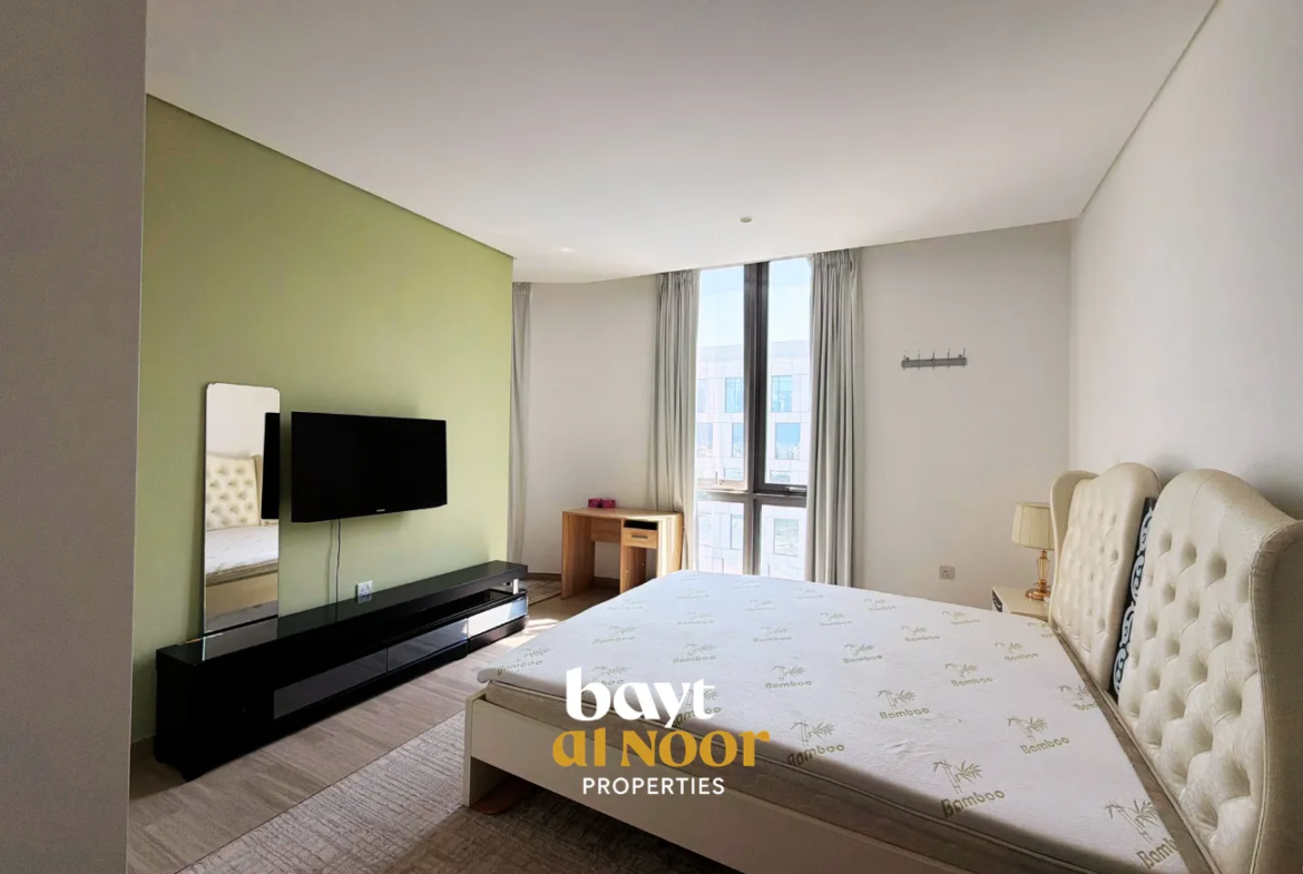 For Rent: Furnished 2-Bedroom Flat on 4th Floor in Al Khuwair South (Grand Mall) | REF HO3059