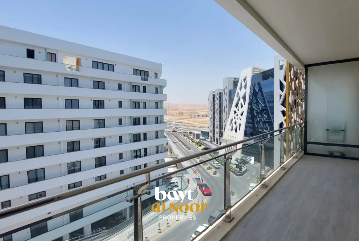 For Rent: 2-Bedroom Flat on 7th Floor in Muscat Hills (BLV Tower) | REF HO3062