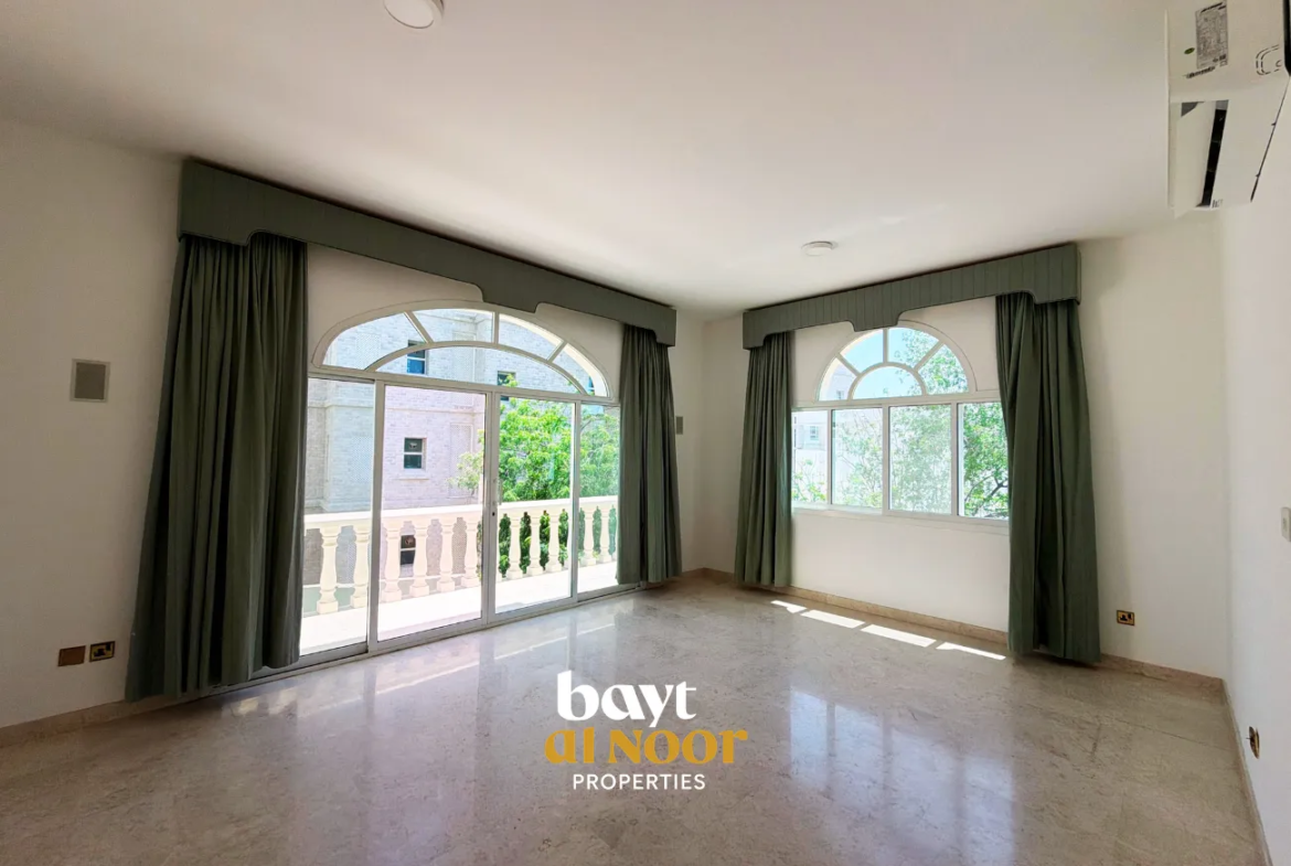 For Rent: Luxury Standalone 5+3 Bedroom Villa on Spacious Plot in Qurum | REF HO3065