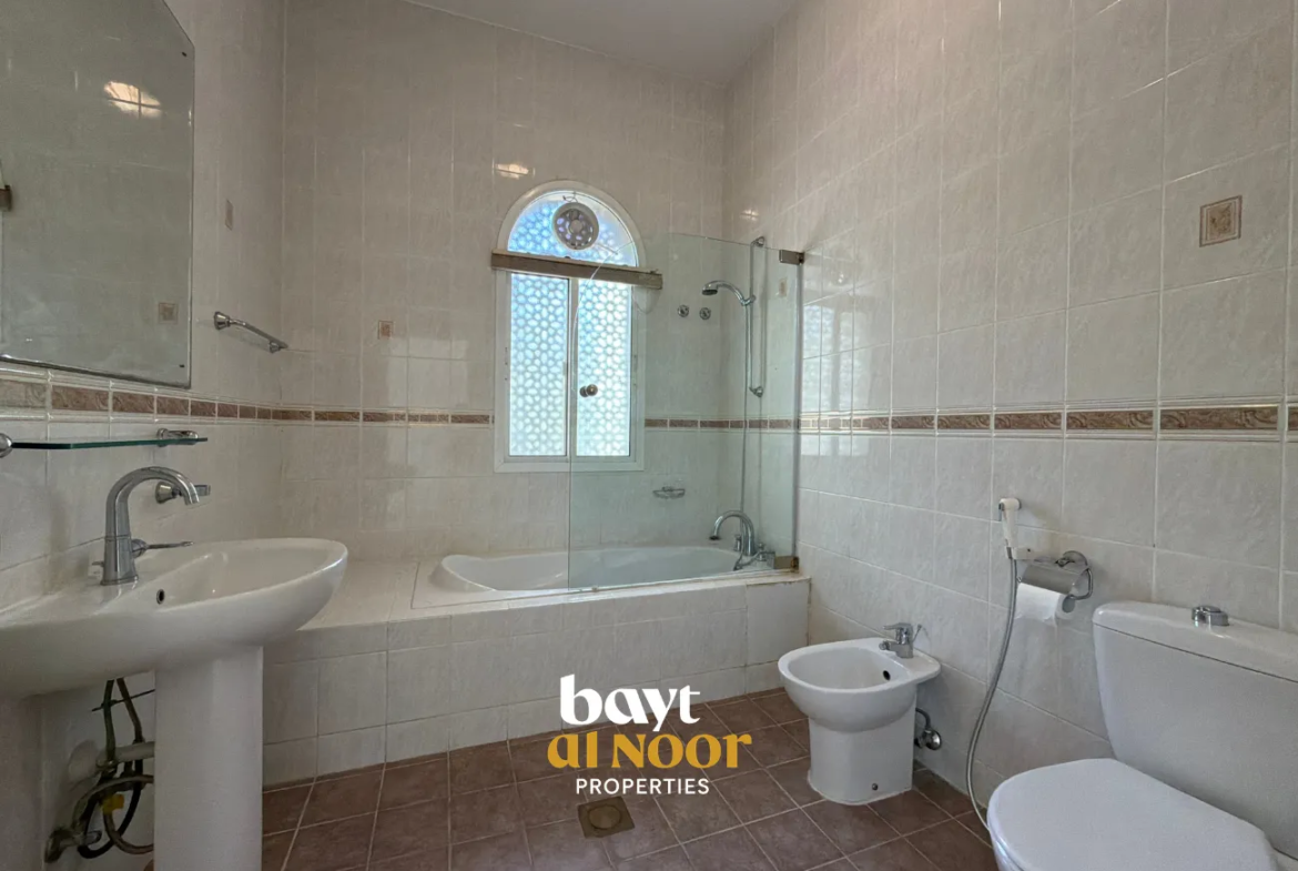 For Rent: Luxury Standalone 5+3 Bedroom Villa on Spacious Plot in Qurum | REF HO3065