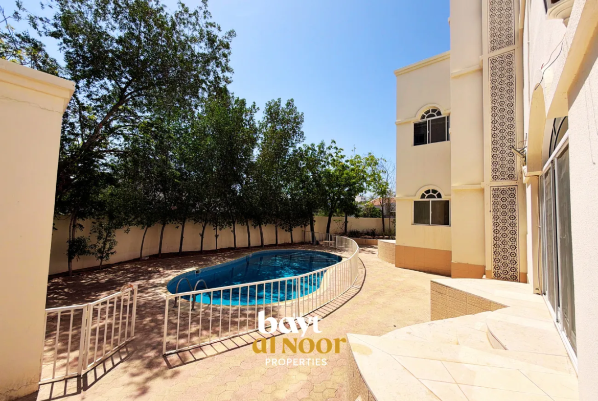 For Rent: Luxury Standalone 5+3 Bedroom Villa on Spacious Plot in Qurum | REF HO3065