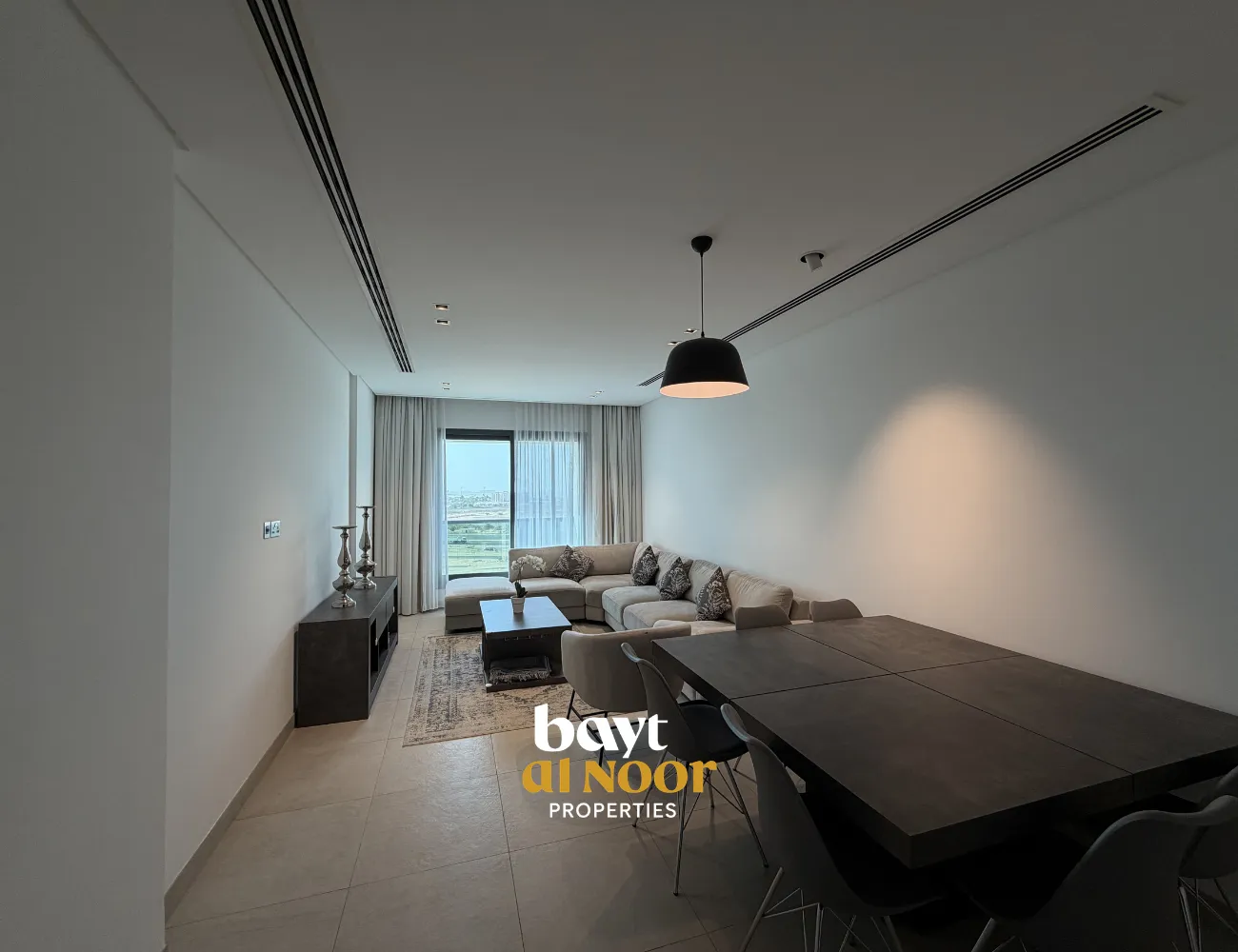 For Rent: Furnished 3-Bedroom Flat on 4th Floor with Underground Parking in Muscat Hills | REF HO3066