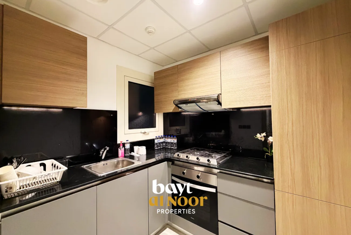 For Rent: Fully Furnished 1-Bedroom Flat in Muscat Hills (Hills Avenue) | REF KT5033