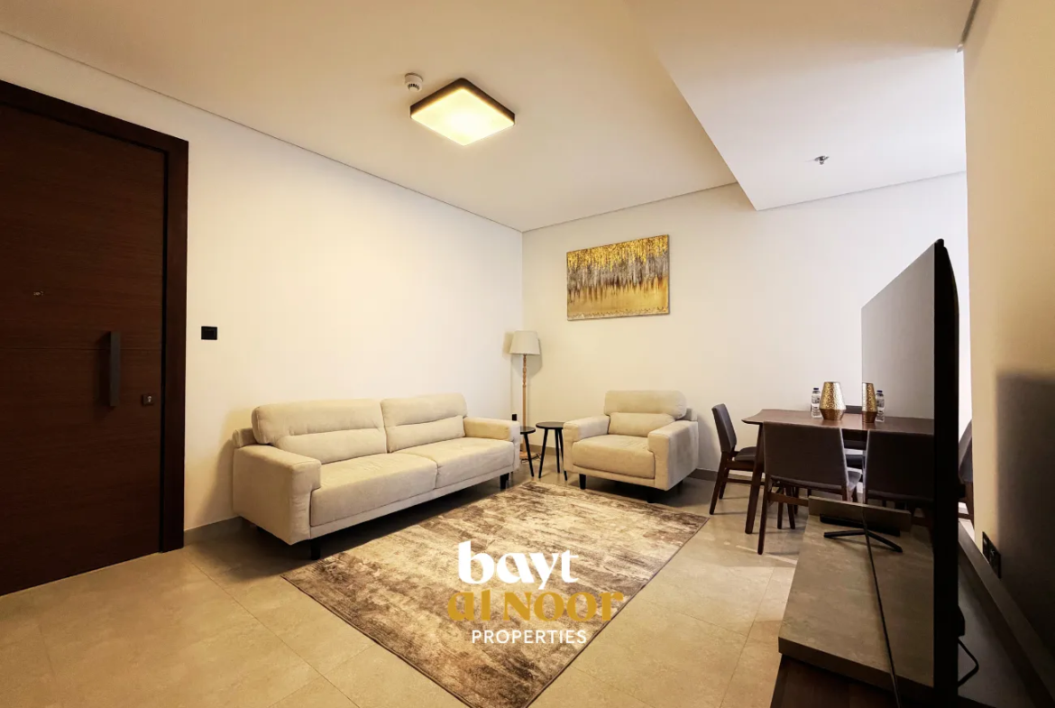 For Rent: Fully Furnished 1-Bedroom Flat in Muscat Hills (Hills Avenue) | REF KT5033