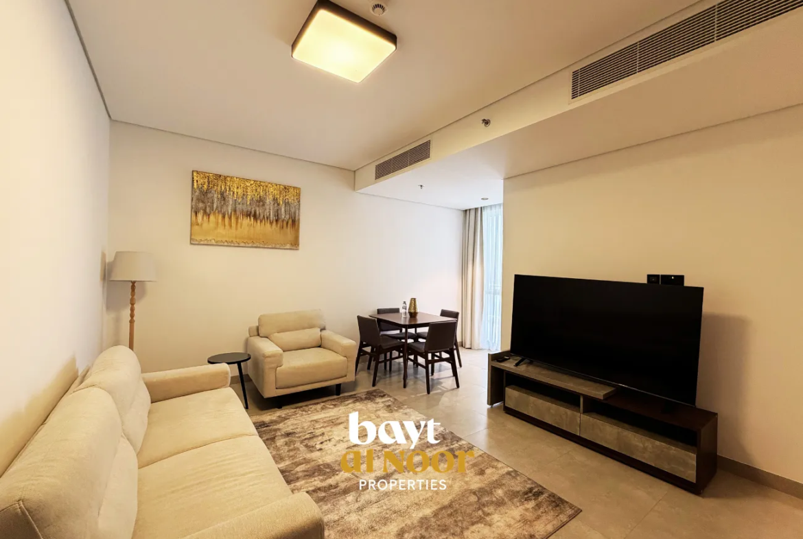 For Rent: Fully Furnished 1-Bedroom Flat in Muscat Hills (Hills Avenue) | REF KT5033