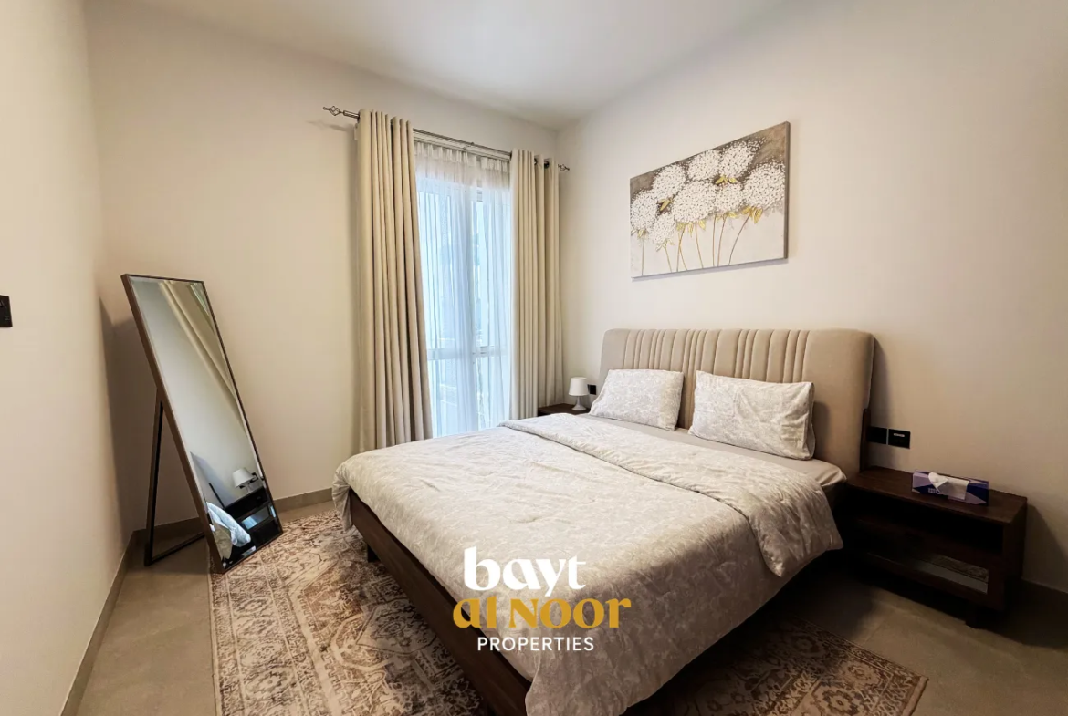 For Rent: Fully Furnished 1-Bedroom Flat in Muscat Hills (Hills Avenue) | REF KT5033