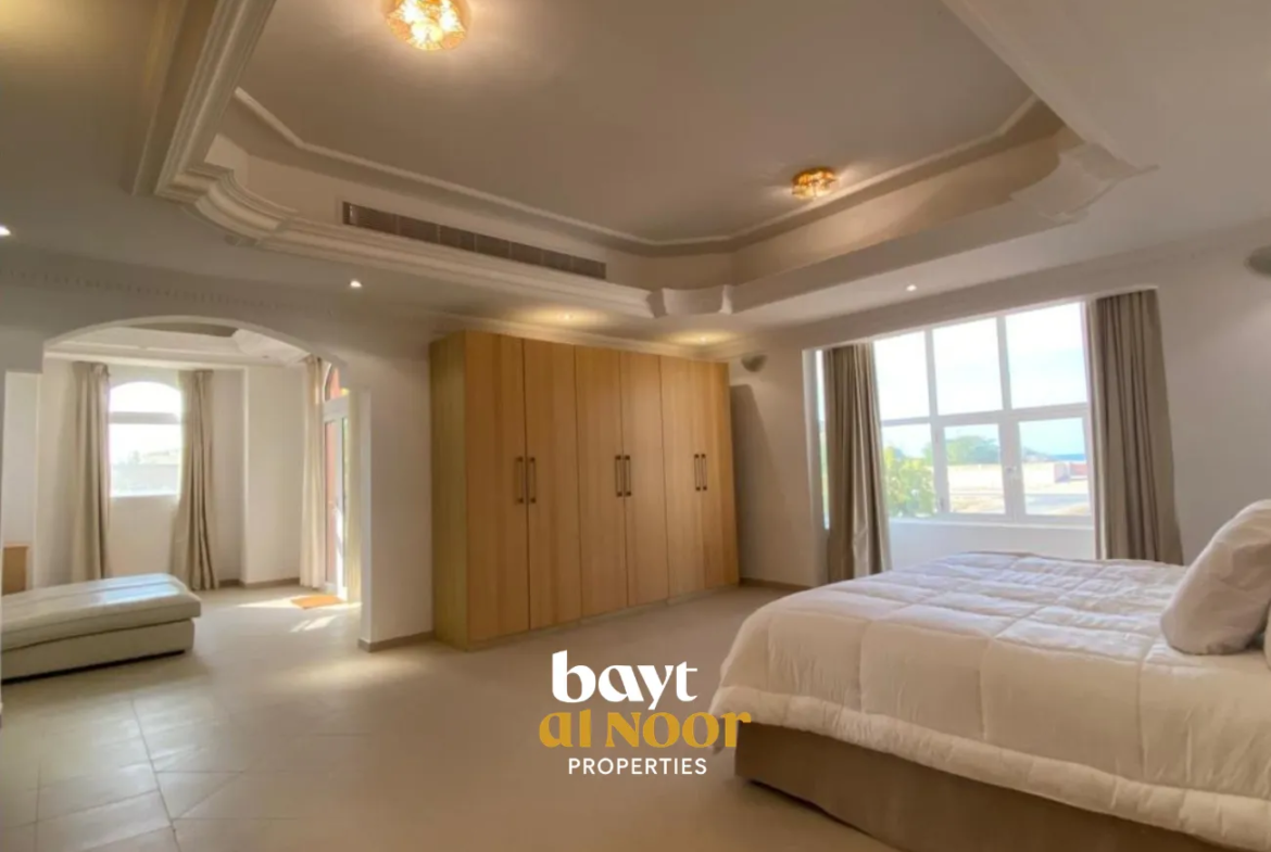 For Rent: Spacious 5+1 Bedroom Villa with Ample Parking in Azaiba | REF SS3049