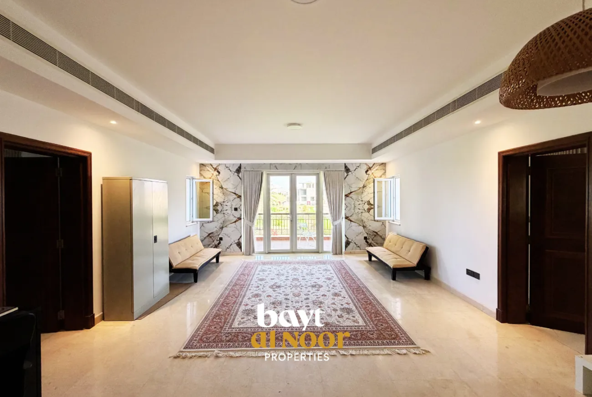 For Rent: Semi-Furnished 2-Bedroom Flat in Muscat Hills (Golf Hills) | REF WT2151