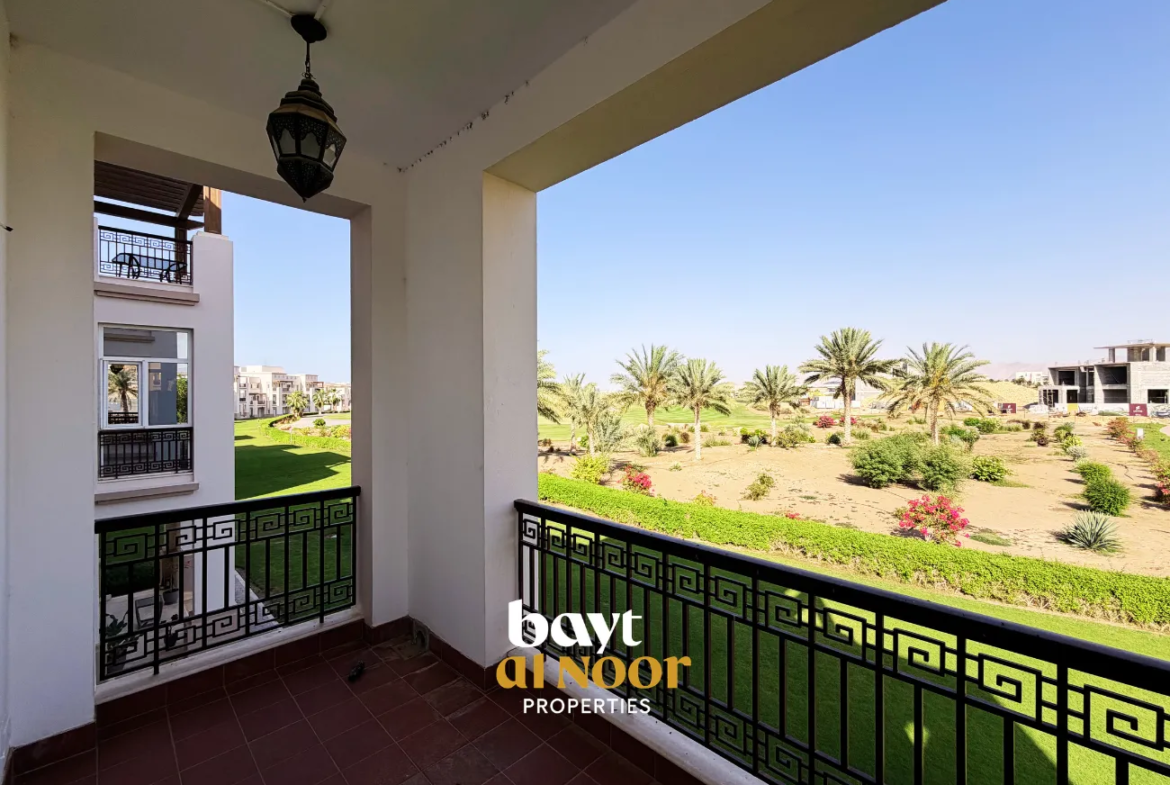 For Rent: Semi-Furnished 2-Bedroom Flat in Muscat Hills (Golf Hills) | REF WT2151