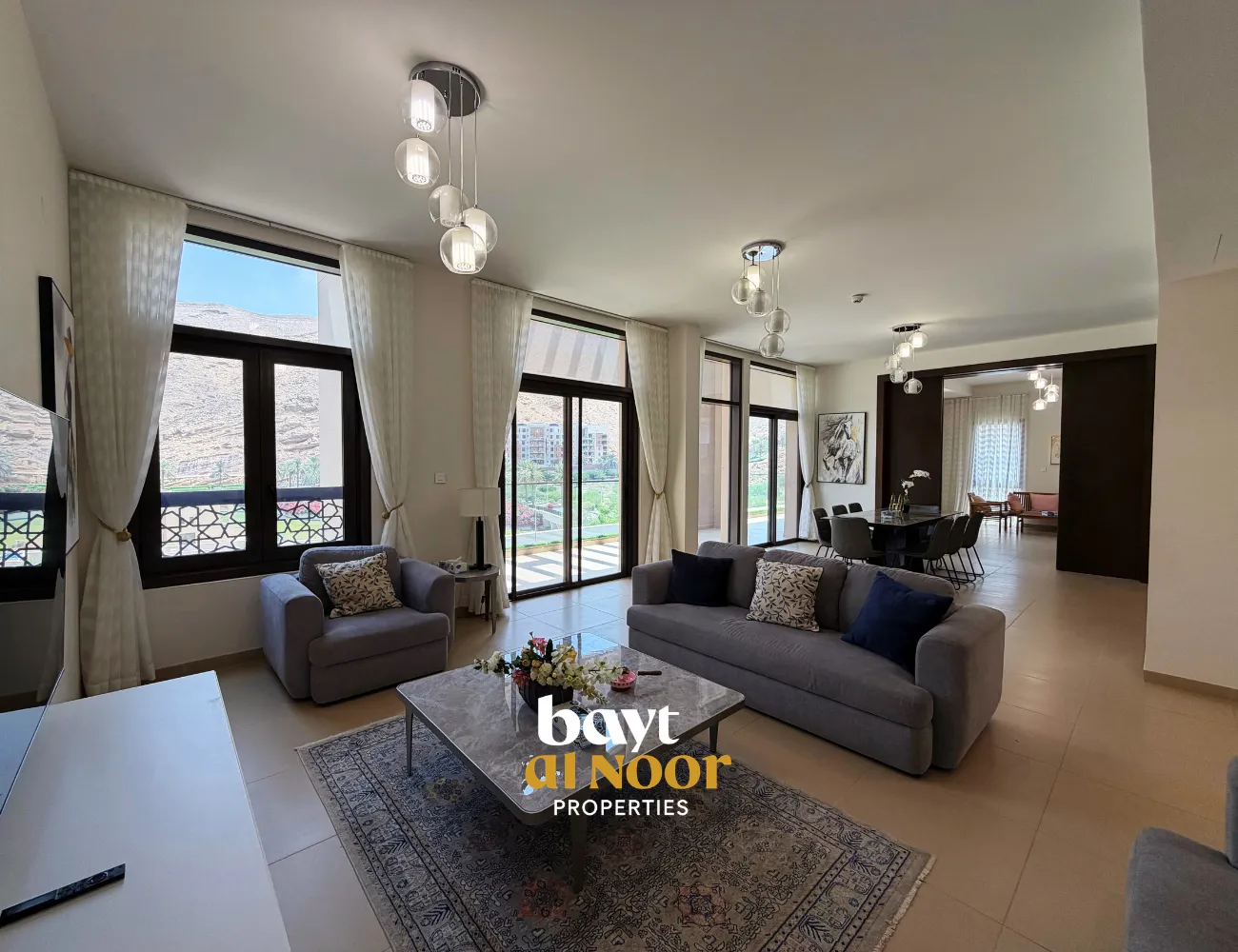 For Rent: Furnished 3+1 Bedroom Residential Duplex in Muscat Bay | REF KT5045