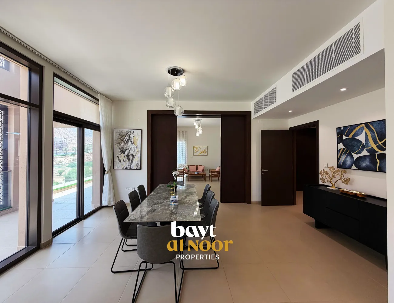 For Rent: Furnished 3+1 Bedroom Residential Duplex in Muscat Bay | REF KT5045