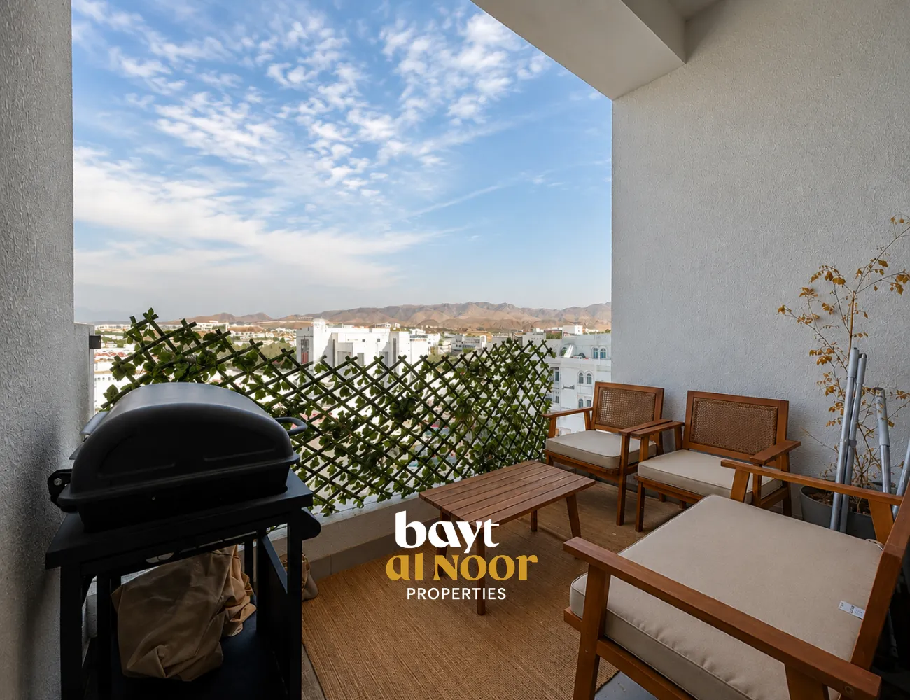 For Rent: Fully Furnished 1+1 Bedroom Waterfront Apartment in Shatti Al Qurum | REF ST101