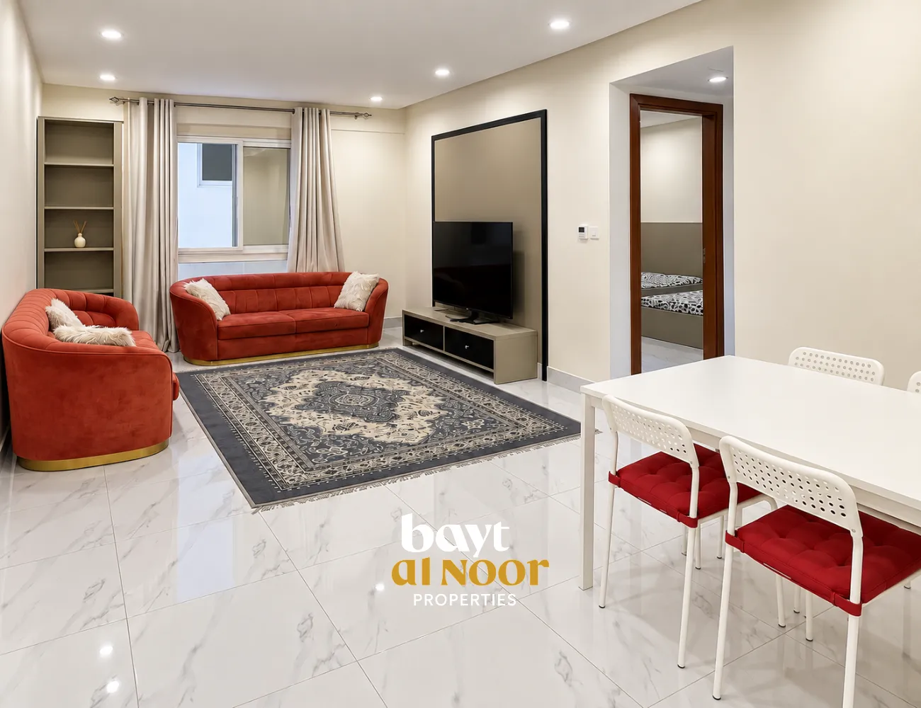 For Rent: Spacious Furnished 2-Bedroom Flat in Ghubrah North | REF HO3098